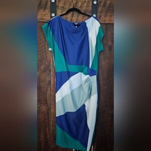 Donna Karen color block dress